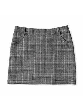 JACK by BB Dakota Plaid Mini Skirt Gray Black Preppy Academia Y2K Size Medium